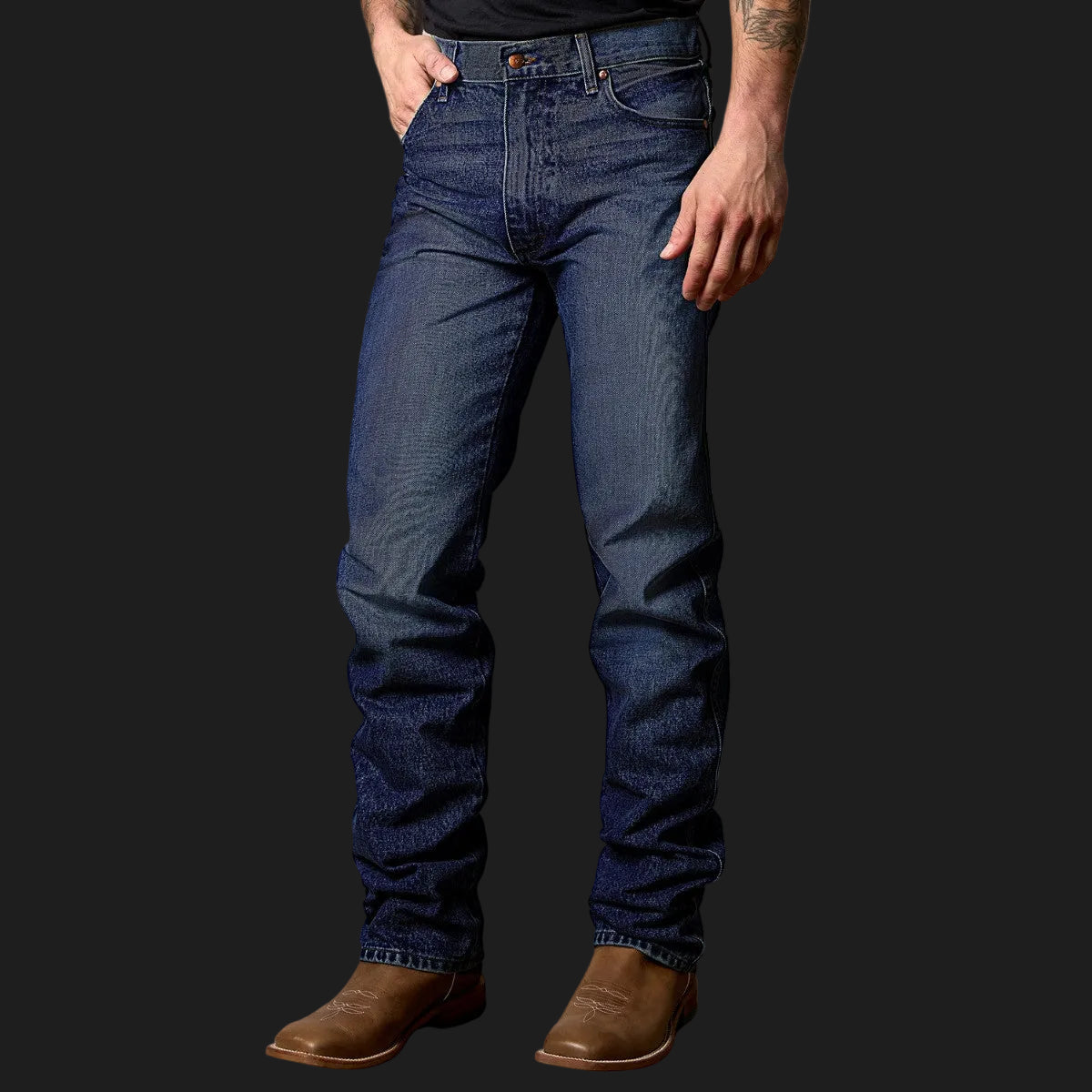 Kimes Ranch Mens Zach Top Dark Wash Jeans