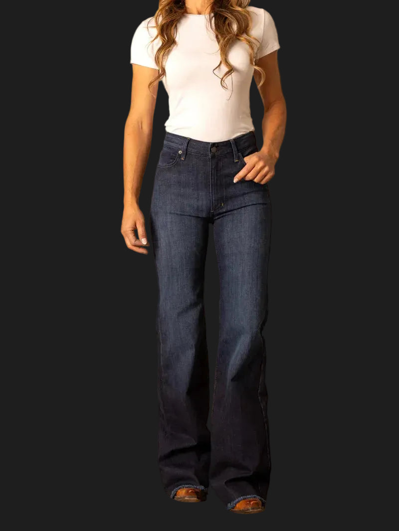 Kimes Ranch Womens Olivia Jeans: Blue and Dark Wash