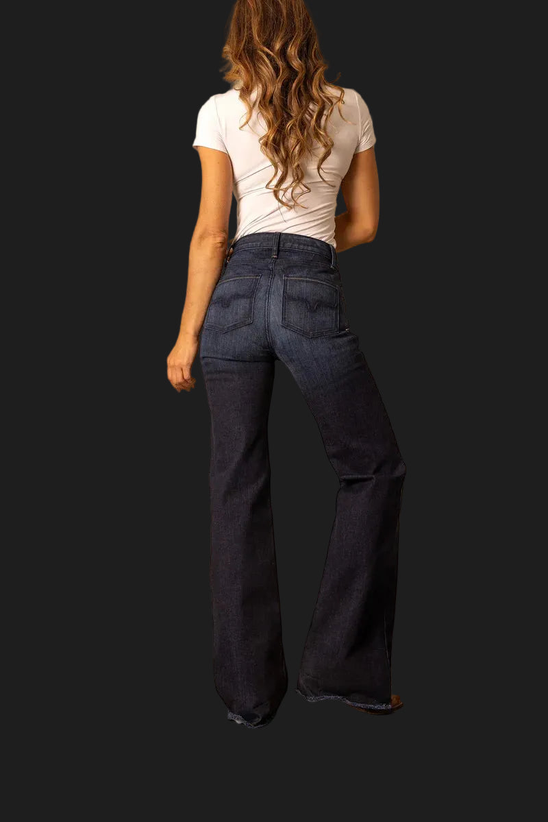 Kimes Ranch Womens Olivia Jeans: Blue and Dark Wash