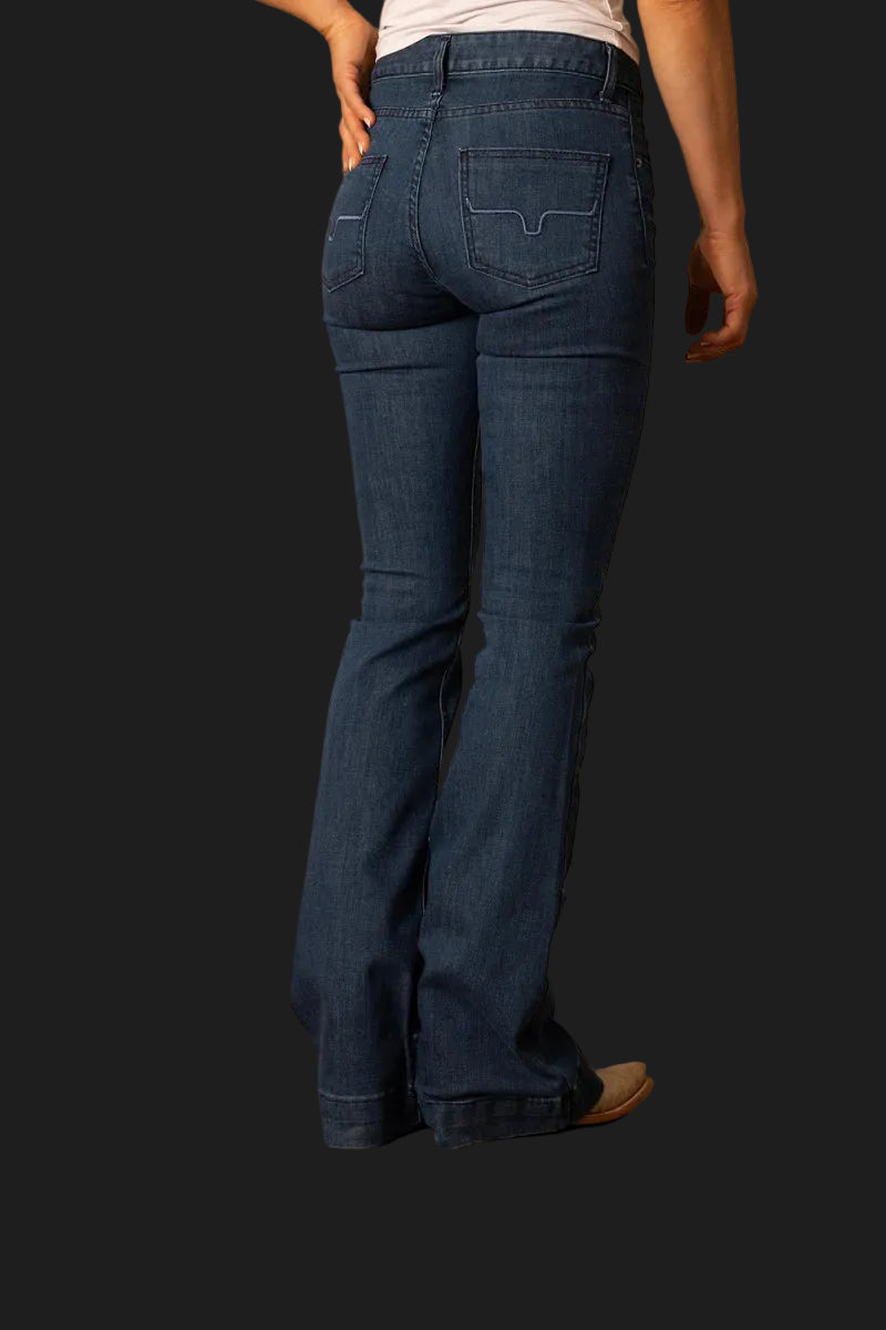 Kimes Ranch Womens Lola Jeans Western Denim: Blue