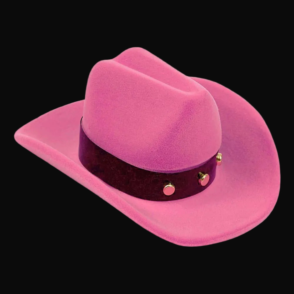 Western Express Horseshoe Earrings in Cowboy Hat Gift Box