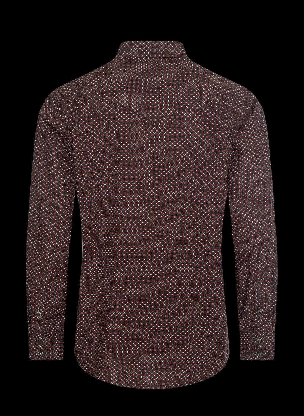 Rodeo Clothing Mens Western Pearl Snap Print Shirt