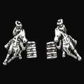 Western Express Barrel Racer Earrings in Cowboy Hat Gift Box