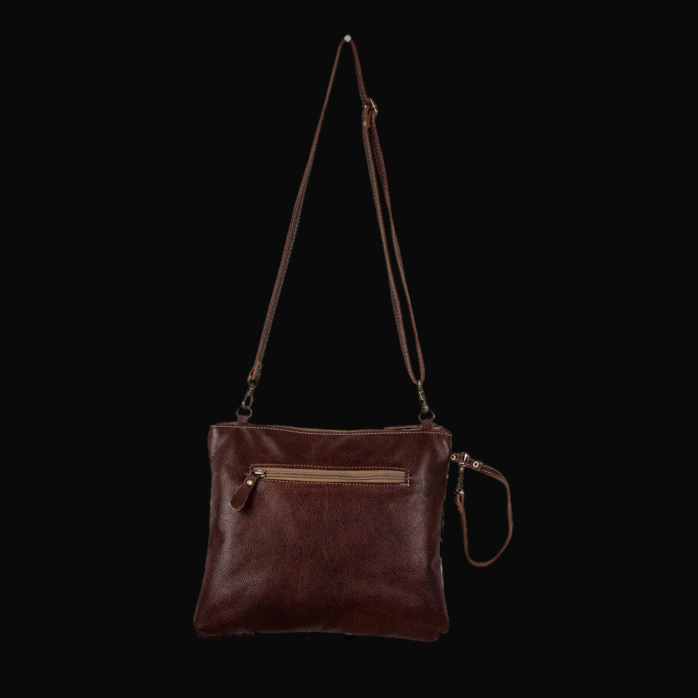 Myra Rosalinda Cross Stitched Leather & Hairon Bag