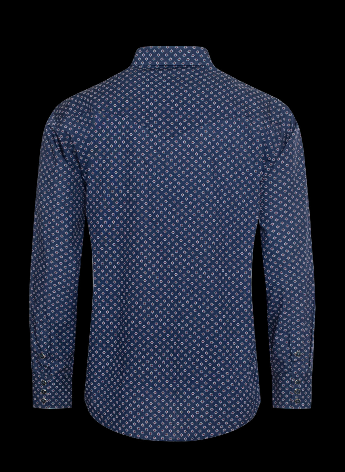 Rodeo Clothing Mens Western Pearl Snap Print Shirt