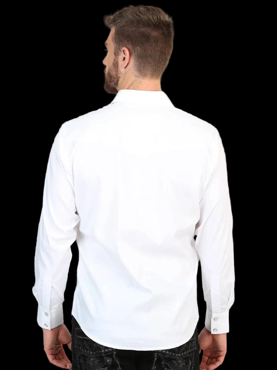 Mens Long Sleeve Snap Button Western Shirt