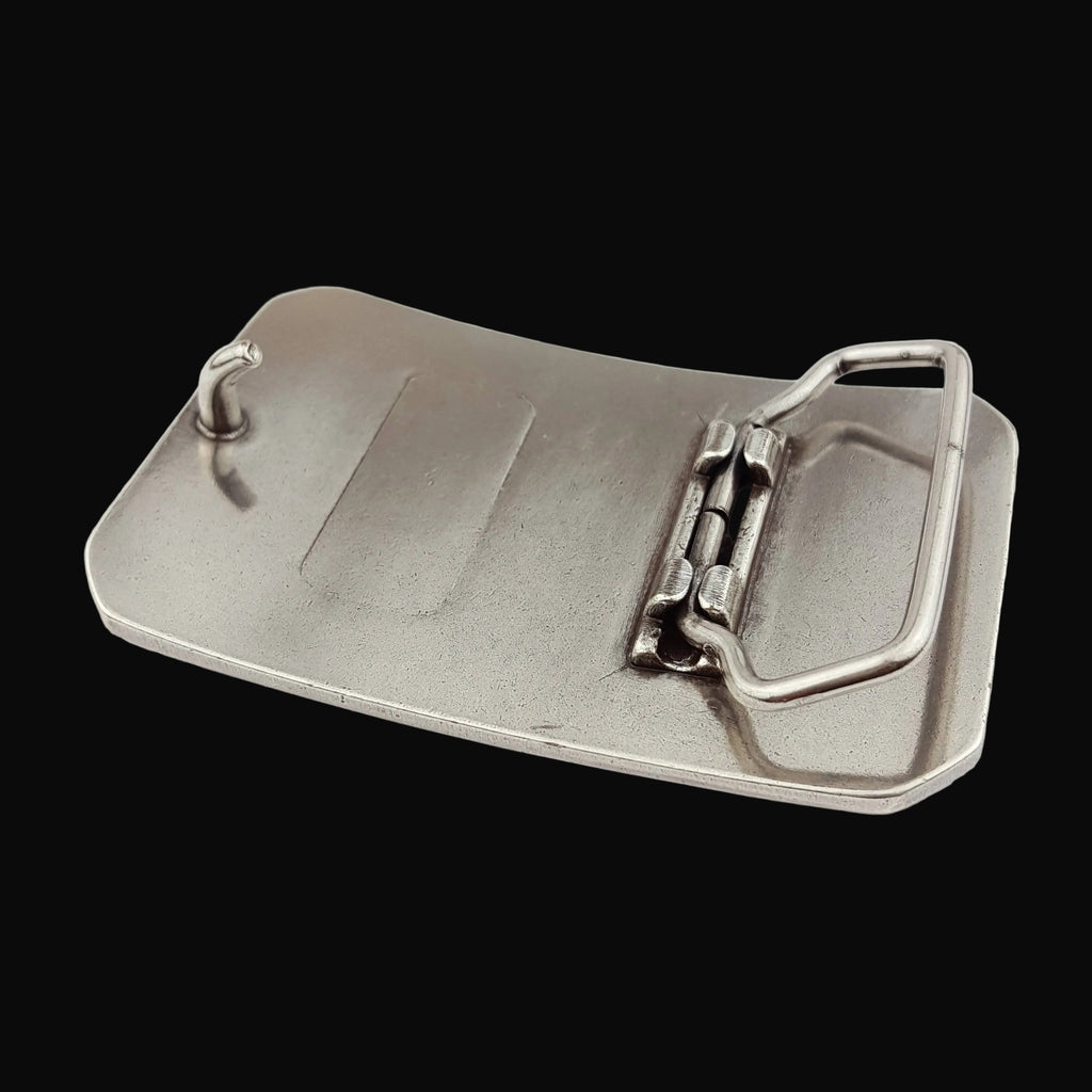 Axesoria West Western Silver Rodeo Belt Buckle