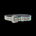 Jenson Hill Kid's Belt In Turquoise: Turquoise