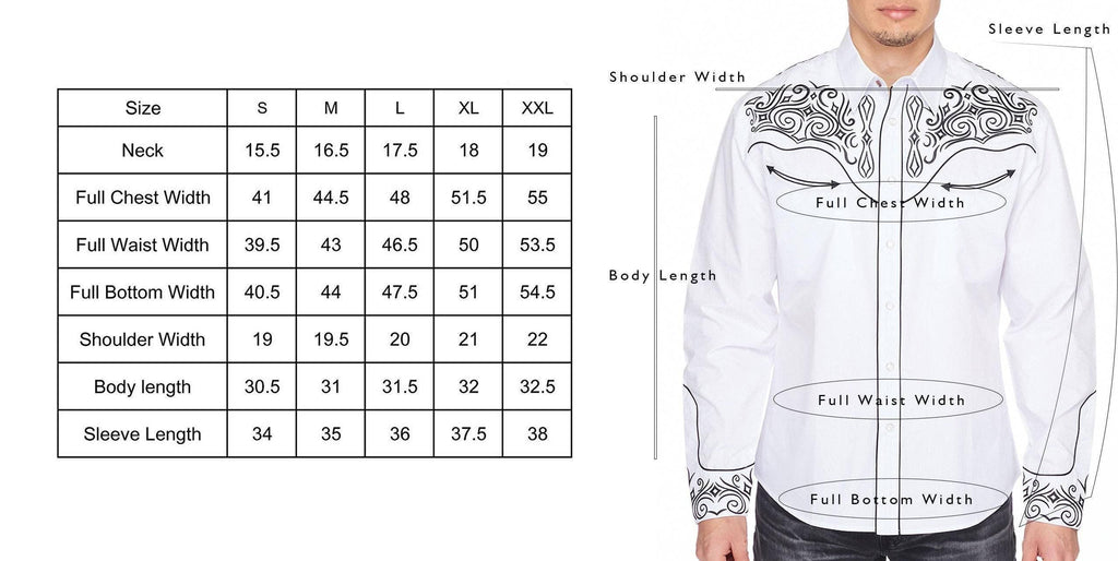 Rodeo Clothing Mens Western Cowboy Diamond Studded Embroidery Shirt