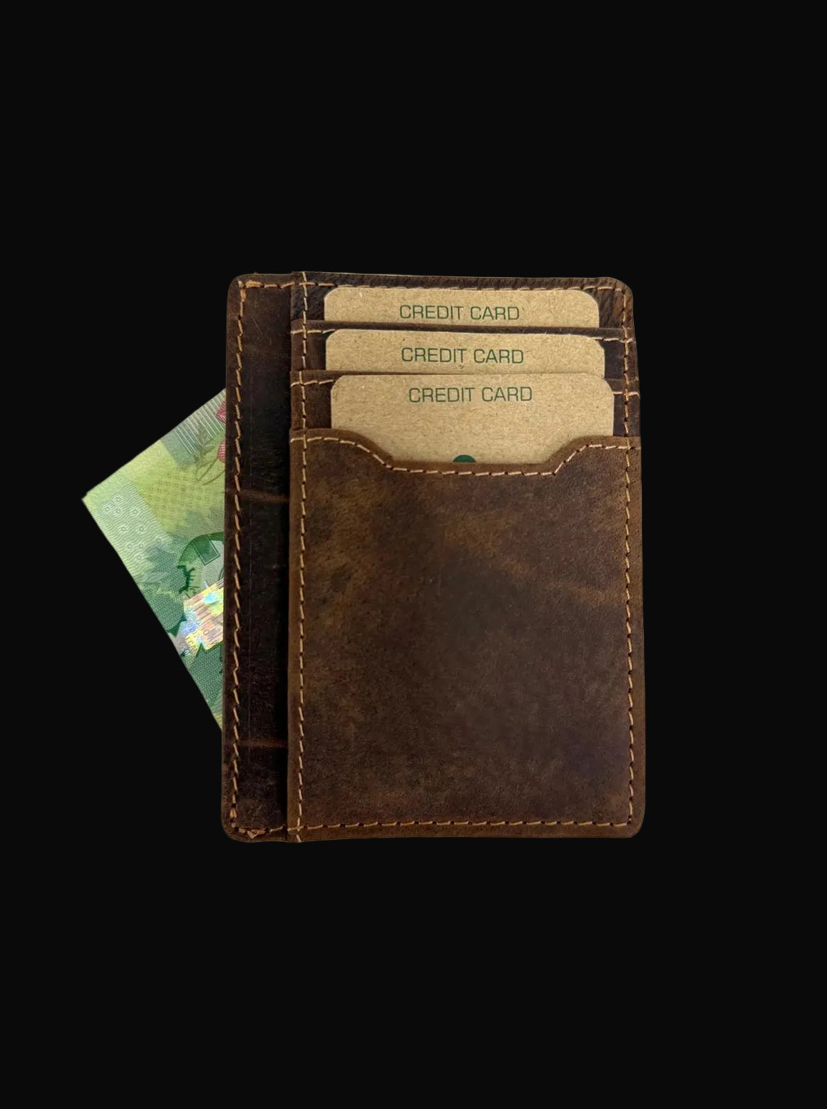 Greenwood Leather Card Case - Sandal