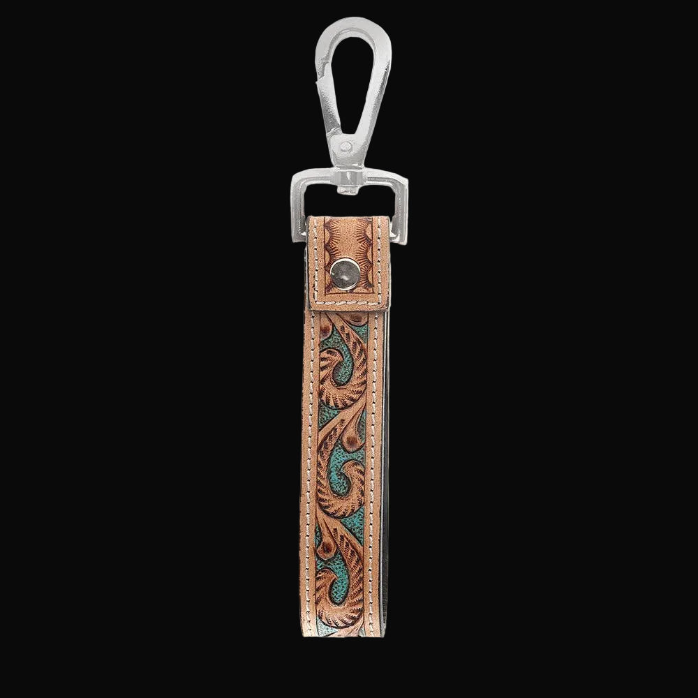 Jackstone Hand-tooled Leather Key Fob