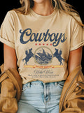 Rustee Clothing Womens Cowboy Wild West Graphic T-Shirt