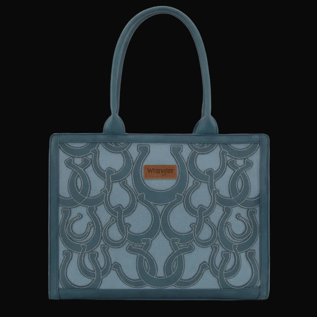 Wrangler Horseshoe Cutout Carry-All Large Tote Bag