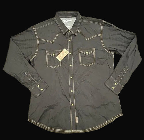 Wrangler Retro Premium Long Sleeve Shirt - Black