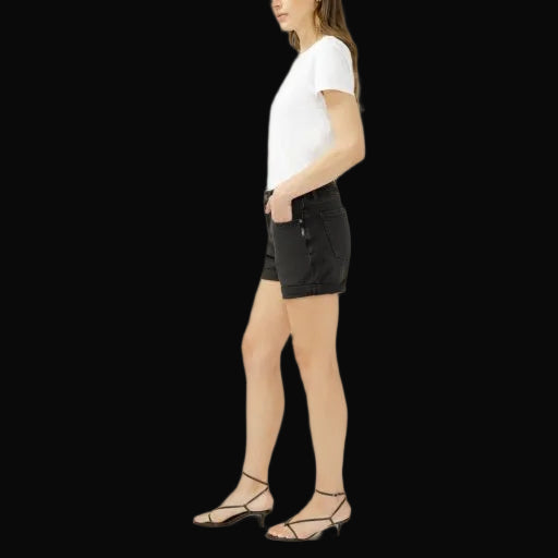 RELAXED BOYFRIEND SHORT BLACK product photo 3