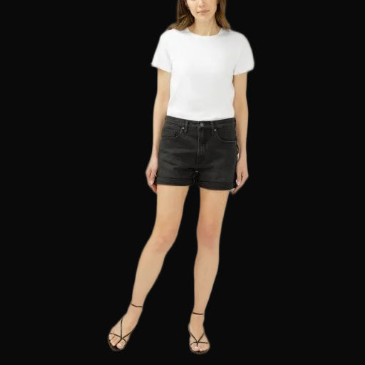 RELAXED BOYFRIEND SHORT BLACK product photo