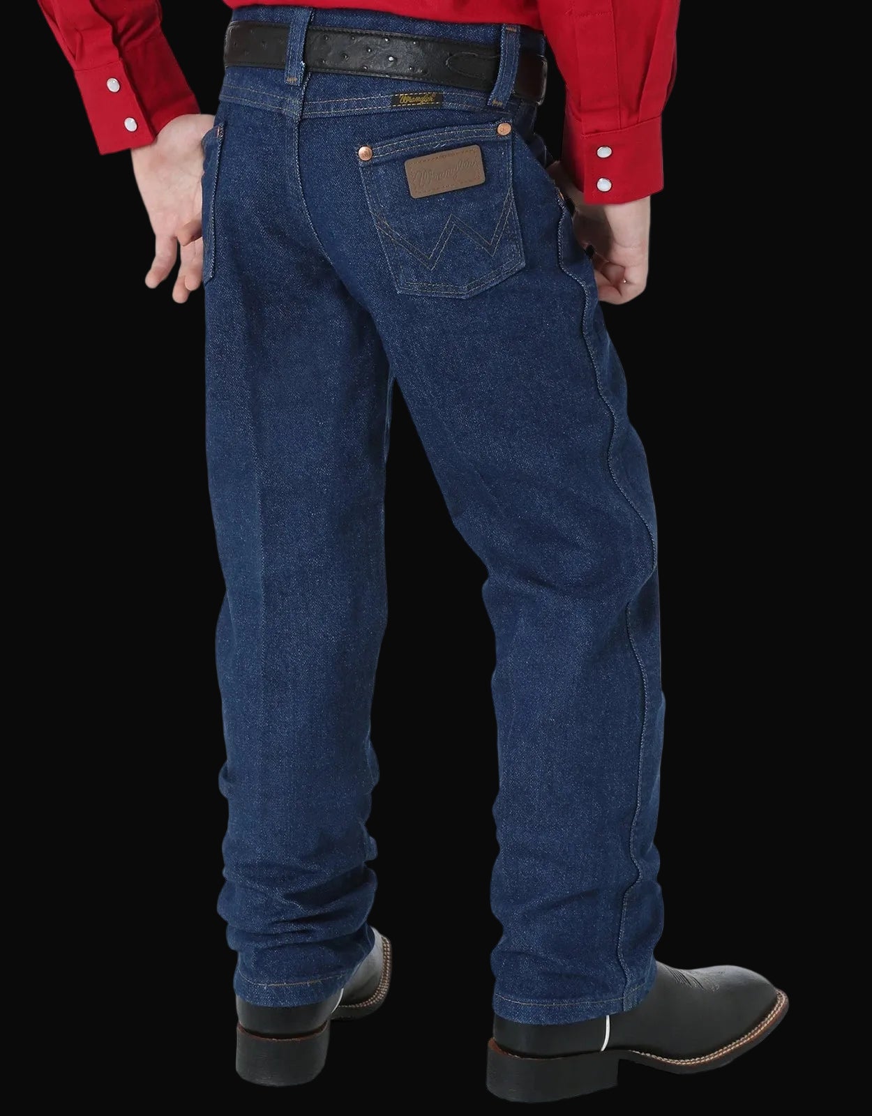 Wrangler Cowboy Cut Original Fit Boys 8-18 - Prewashed Indigo