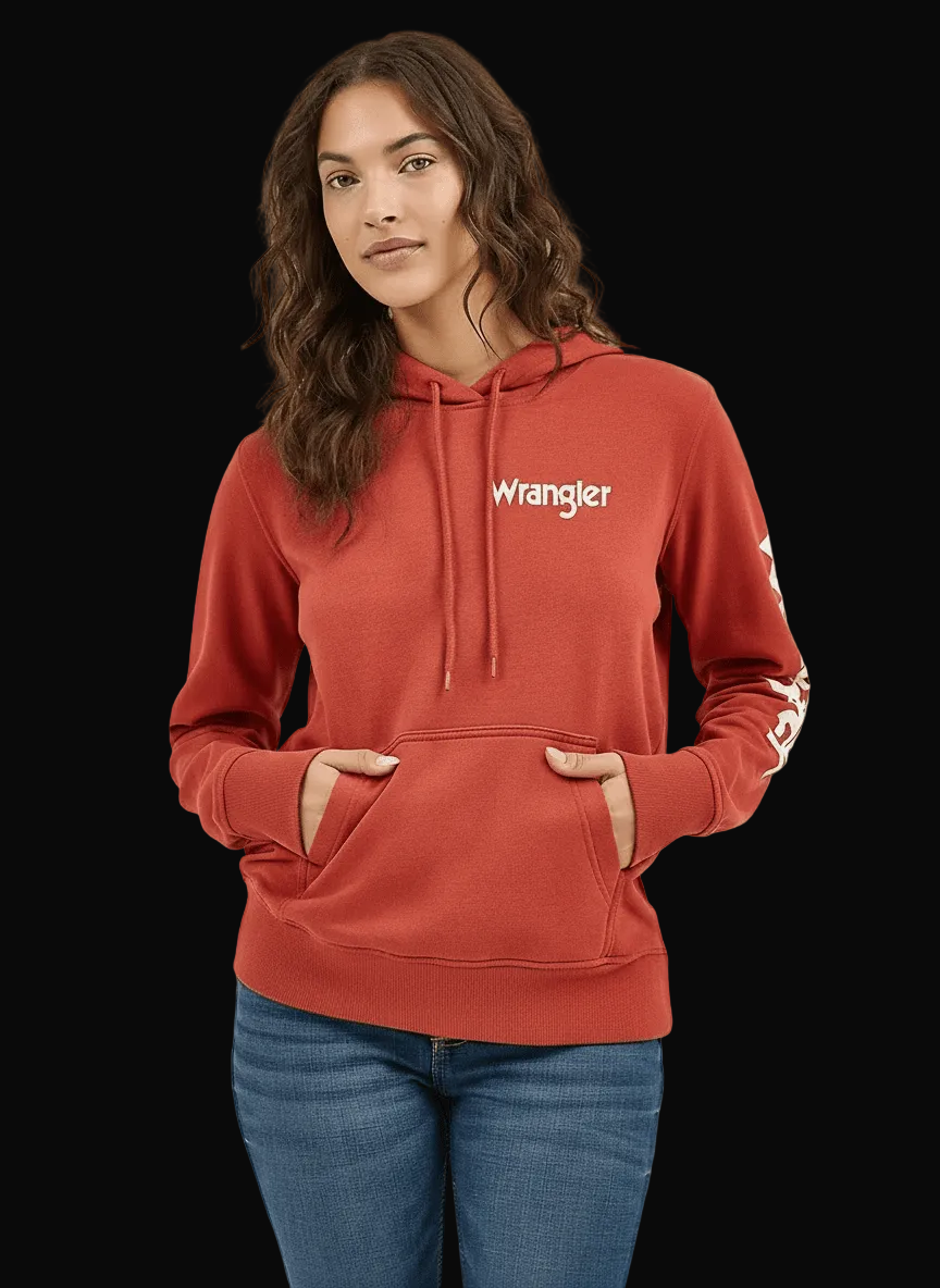 Wrangler Retro Americana Hoodie - Rust