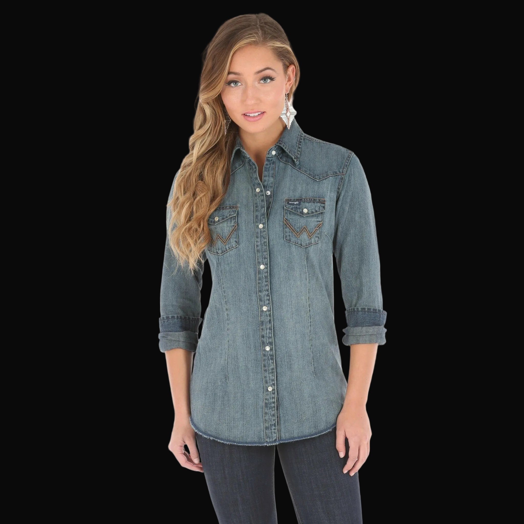 Wrangler Western Fashion Top - Denim